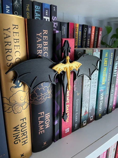 Роздільник для книг в стилі Четверте крило Book nook 4th Wing 3Д друк (D012) - изображение 2