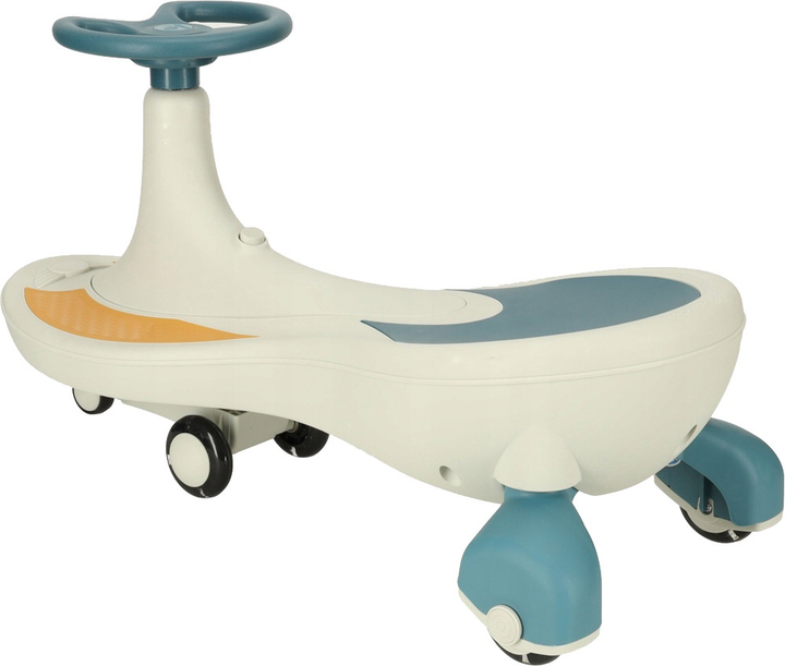 Jeździk grawitacyjny Swing Fix S4 LED Świecące koła + Muzyka 76 cm Niebiesko-biały Max 100 kg (5903039744035) - obraz 3