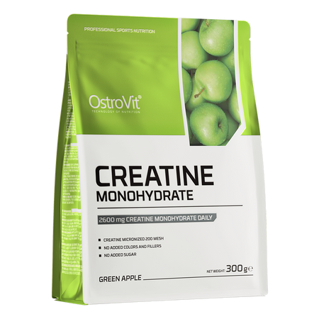 Креатин OstroVit Creatine 300 г Зелене яблуко - Фото 1 Креатин OstroVit Creatine 300 г Зелене яблуко - зображення 1
