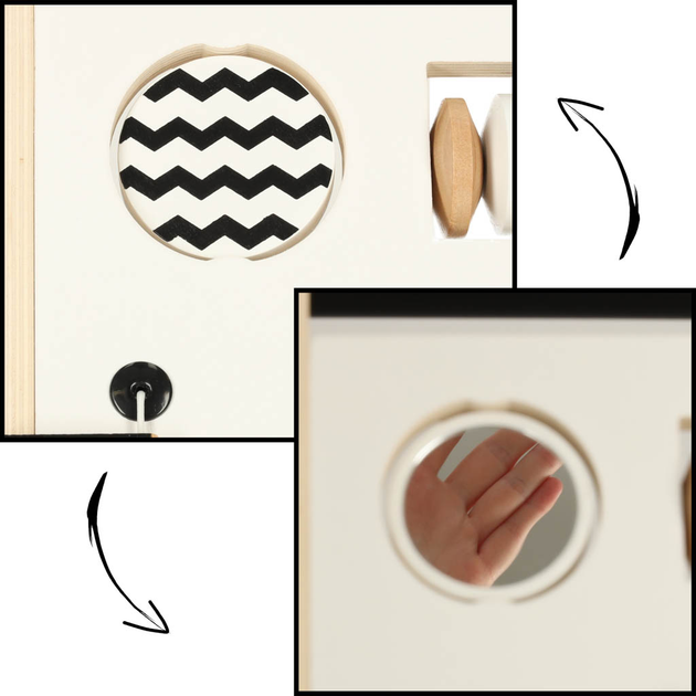 Pchacz chodzik drewniany Ricokids Tablica manipulacyjna + Sorter (5903039738317) - obraz 6