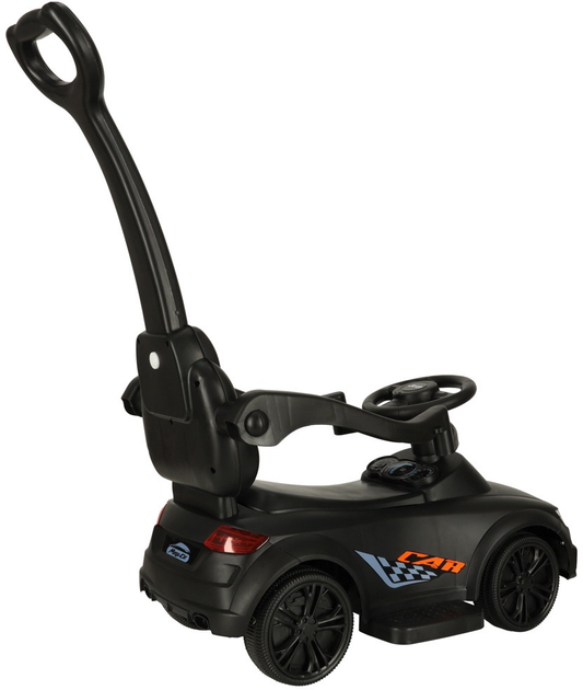 Jeździk pchacz Ricokids Samochód 3w1 z dźwiękiem i światłami Czarny (5903039742079) - obraz 4