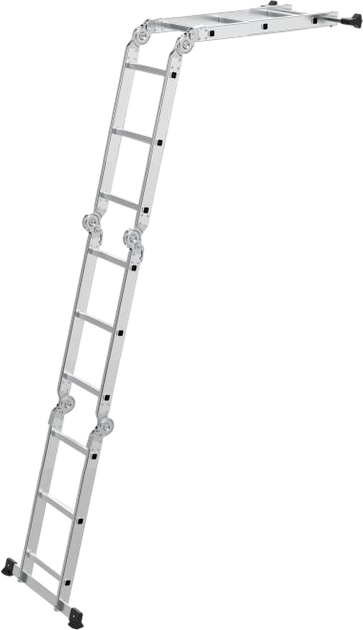 Drabina aluminiowa wielofunkcyjna ModernHome by Multistore 4 x 3 przegubowa składana WK4210-3D (5905817009237) - obraz 3