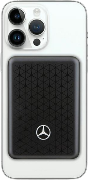 УМБ Mercedes-Benz Stars Pattern MagSafe 3000 mAh 10W Black (3666339145989) - зображення 2