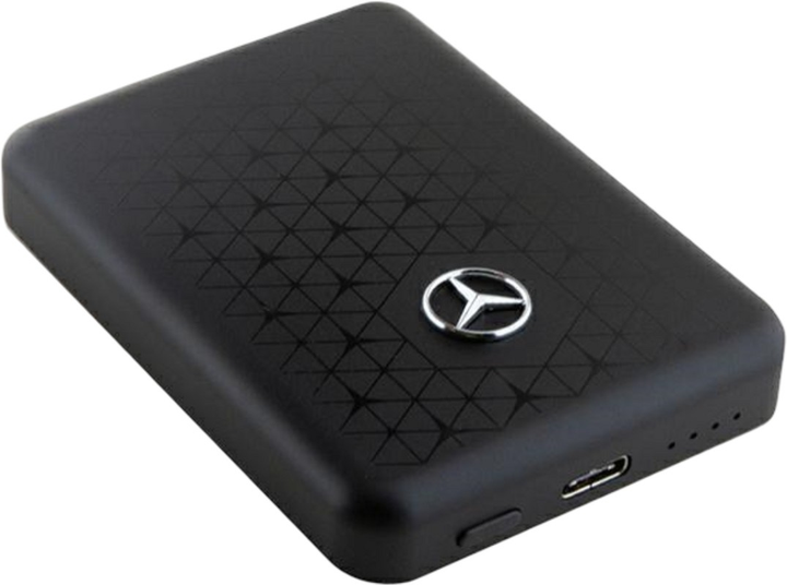 УМБ Mercedes-Benz Stars Pattern MagSafe 3000 mAh 10W Black (3666339145989) - зображення 3