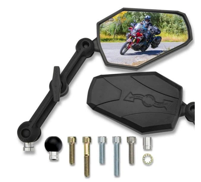 Дзеркала для мотоцикла DoubleTake mirror Adventure для KTM, Yamaha, Honda, BMW комплект з адаптерами - изображение 4