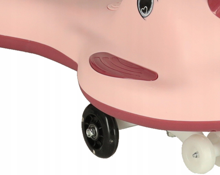 Jeździk grawitacyjny Swing Fix S1 LED Skuter z rączką Różowy Max 65 kg (5903039765931) - obraz 6