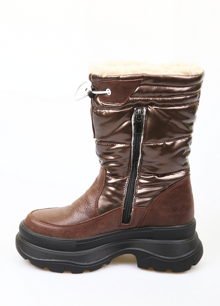 Сапоги BRONI 32 Коричневый (BRN-1544-Brown) - Фото 3 Сапоги BRONI 32 Коричневый (BRN-1544-Brown) - изображение 3