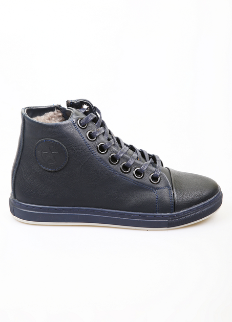 Ботинки BRONI 39 Темно-синий (BRN-Z932-Navy-blue) - Фото 2 Ботинки BRONI 39 Темно-синий (BRN-Z932-Navy-blue) - изображение 2