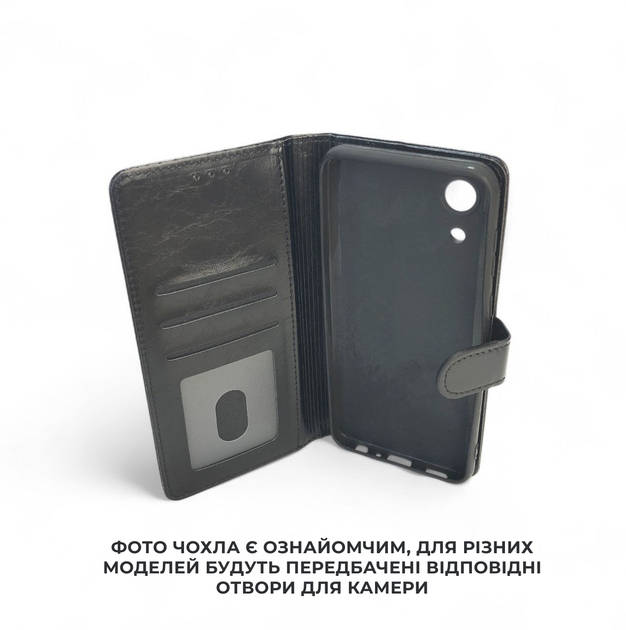 Чохол книжка для телефону Xiaomi Redmi 10A Mia на магніті з функцією підставки і кишенею для карток Black 4you - зображення 2