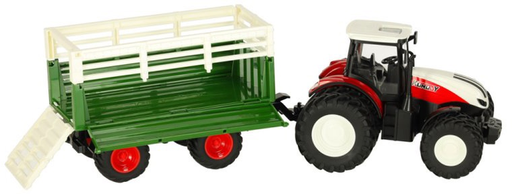 Трактор радіокерований KIK Farm Machine з причепом Зелений (5903039764439) - зображення 5