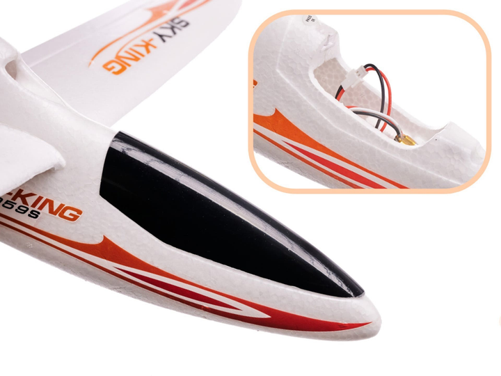 Літак радіокерований KIK Sky King F959S Білий (5901779369235) - зображення 4
