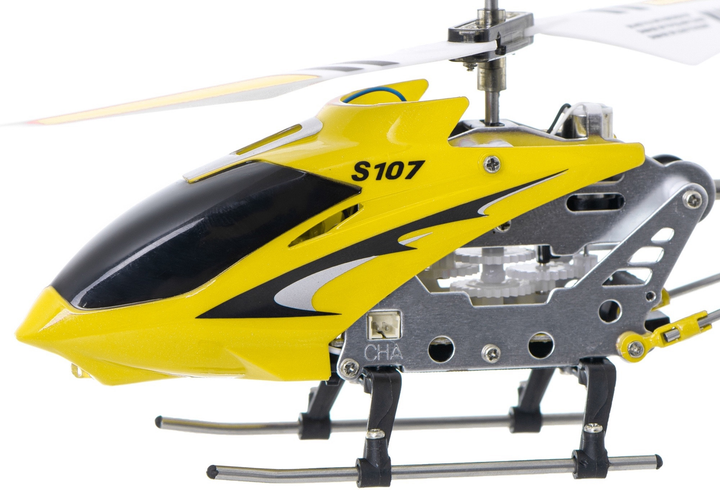 Гелікоптер радіокерований KIK Metal Series S107G Жовтий (5903039762268) - зображення 5