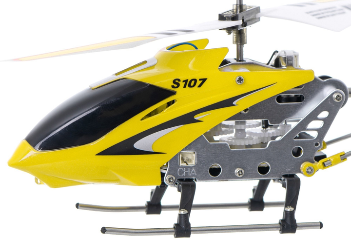 Гелікоптер радіокерований KIK Metal Series S107G Жовтий (5903039762268) - зображення 6