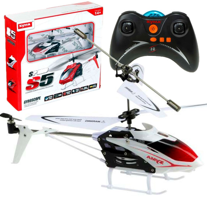 Гелікоптер радіокерований KIK S5 3CH Білий (5903039707573) - зображення 2