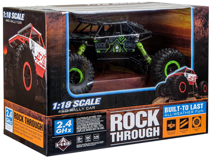 Автомобіль радіокерований KIK Rock Through Чорний (5901779365404) - зображення 1