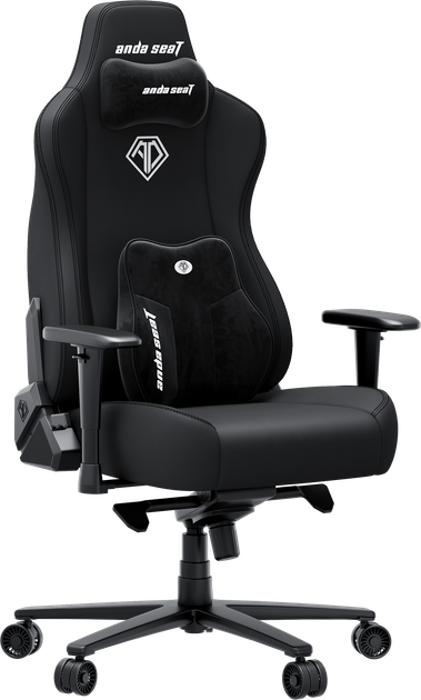 Fotel gamingowy Anda Seat Novis Plus XL Black Fabric (AD23YC-XL-01-B-F-B04) - obraz 2