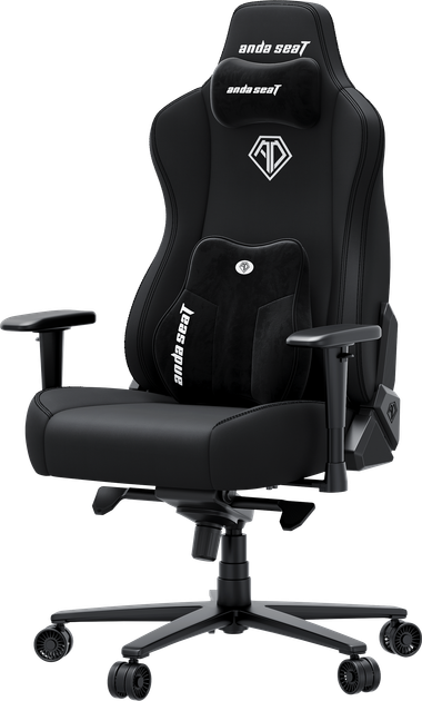 Fotel gamingowy Anda Seat Novis Plus XL Black Fabric (AD23YC-XL-01-B-F-B04) - obraz 5
