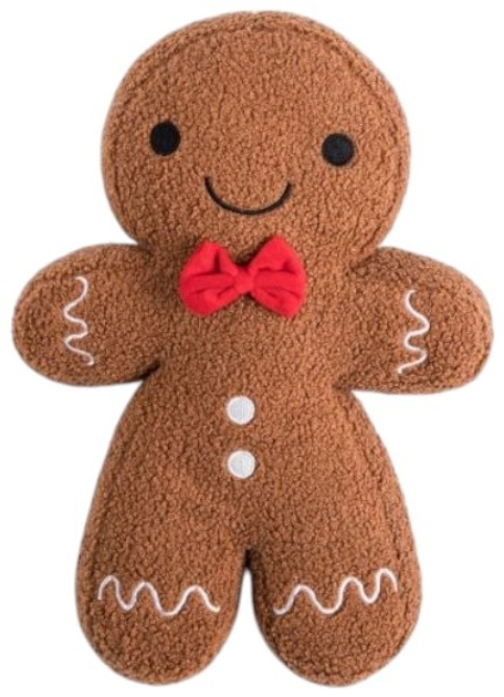 Poduszka dekoracyjna Homla Gingerbread w kształcie piernika 25 x 38 cm (5906496709425) - obraz 1