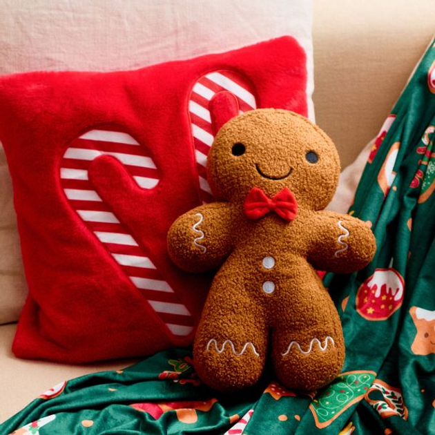 Poduszka dekoracyjna Homla Gingerbread w kształcie piernika 25 x 38 cm (5906496709425) - obraz 4