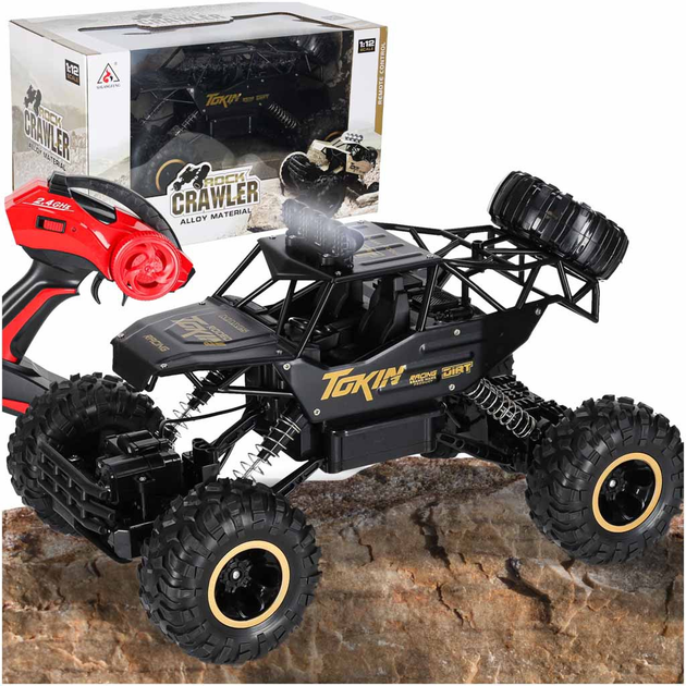 Автомобіль радіокерований KIK Rock Crawler Чорний (5903039719071) - зображення 2