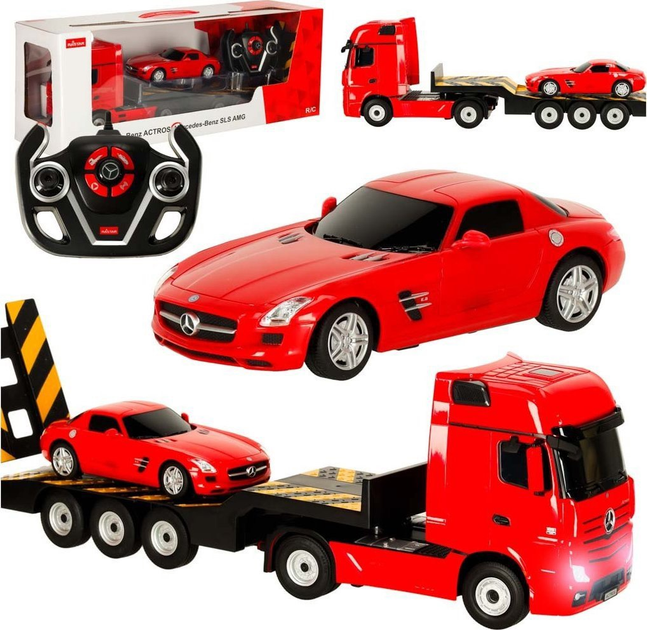 Автомобіль радіокерований Rastar 74920 Mercedes-Benz Actros Червоний (5903039753754) - зображення 4