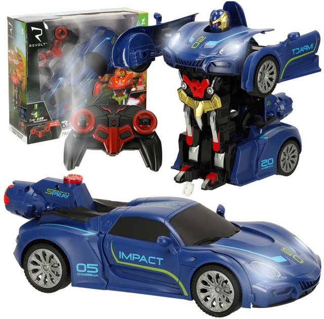 Автомобіль радіокерований Revolt Transforming Robot Racer Синій (5903039767836) - зображення 2