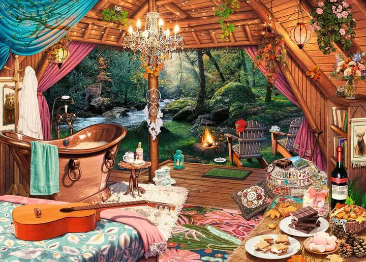 Пазл Ravensburger Cozy Glamping 500 елементів 12000825 (4005555008255) - зображення 2