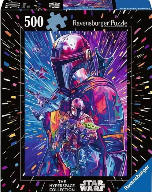 Пазл Ravensburger Star Wars Мандалорець 500 елементів 12001339 (4005555013396) - зображення 1