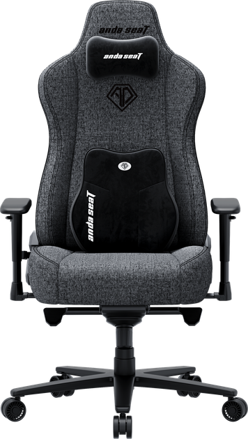 Fotel gamingowy Anda Seat Novis Plus XL Dark Gray Fabric (AD23YC-XL-01-GB-F-G04) - obraz 1