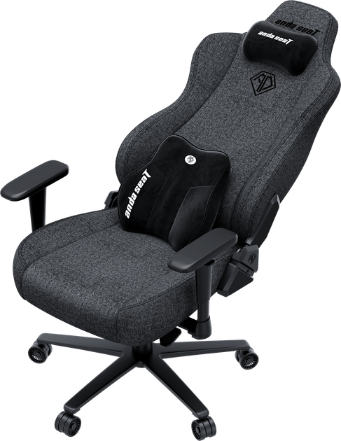 Fotel gamingowy Anda Seat Novis Plus XL Dark Gray Fabric (AD23YC-XL-01-GB-F-G04) - obraz 7