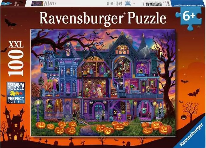 Пазл Ravensburger Монстр-вечірка вдома 100 елементів 12004070 (4005555040705) - зображення 1