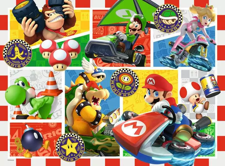 Puzzle Ravensburger Super Mario Kart 150 elementów 12004143 (4005555041436) - obraz 2