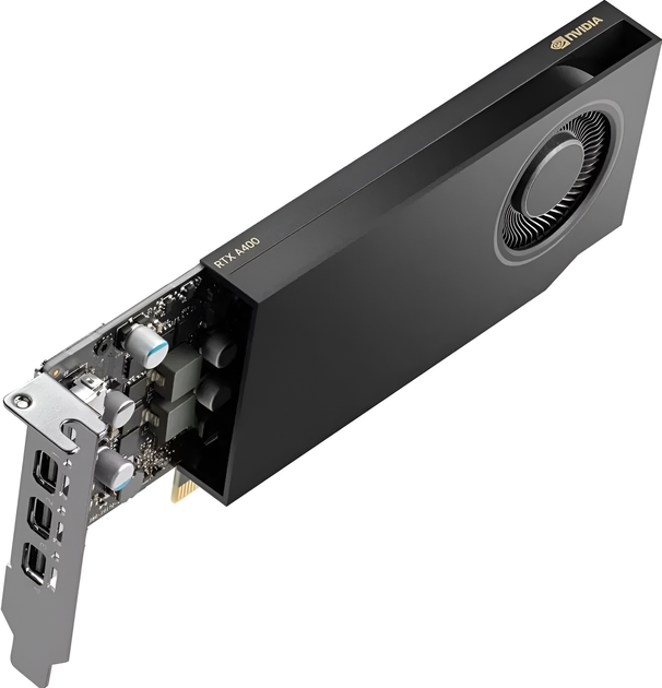 Karta graficzna Nvidia PCI-Ex Quadro RTX A400 4GB GDDR6 (64bit) (4 x mini DisplayPort 1.4a) (900-5G172-2560-000) - obraz 3