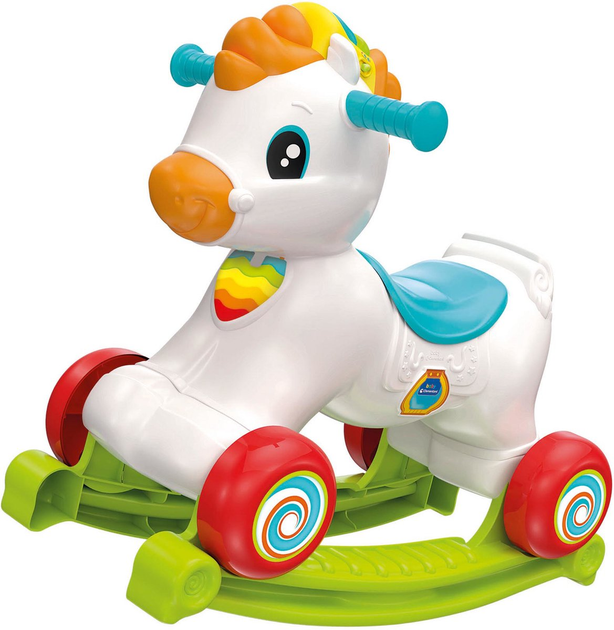 Гойдалка-конячка Clementoni Rocky The Rocking Horse 3 в 1 (8005125560790) - зображення 1