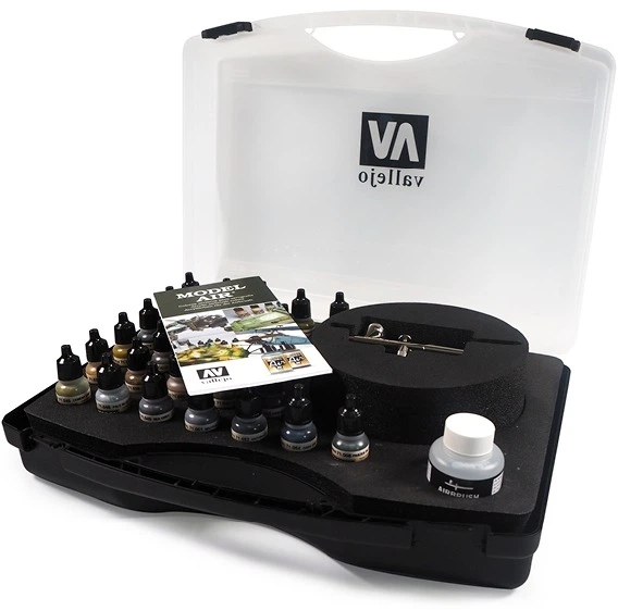 Zestaw farb akrylowych Vallejo Model Air Basic Colors & Airbrush 29 x 17 ml (8429551711722) - obraz 1