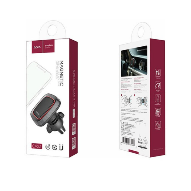 Холдер Hoco CA23 Lotto series magnetic air outlet holder Чорний - Фото 2 Холдер Hoco CA23 Lotto series magnetic air outlet holder Чорний - изображение 2
