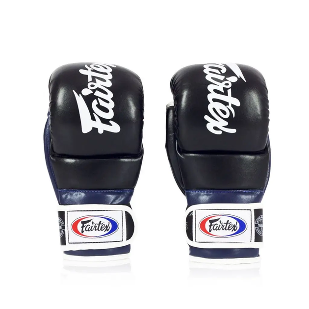 Рукавички греплінгові для ММА Fairtex FGV18 розмір XL, чорно-сині - изображение 3