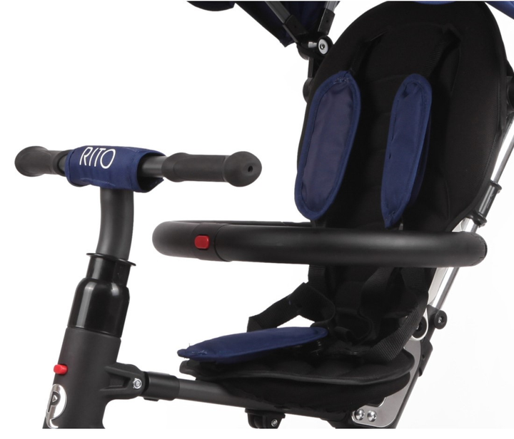 Rowerek trójkołowy Milly Mally Qplay Rito Niebieski 3838 (5061047480052) - obraz 3