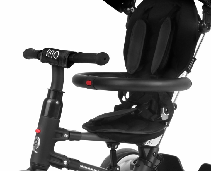 Rowerek trójkołowy Milly Mally Qplay Rito Czarny 3839 (5061047480076) - obraz 2