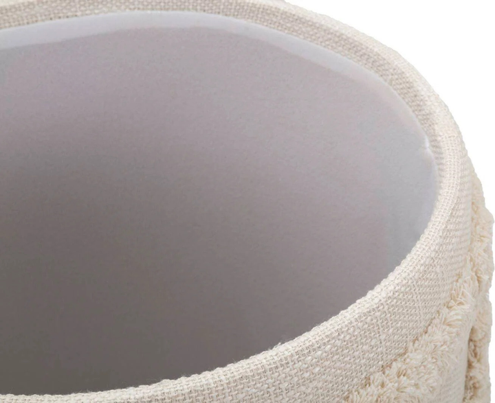 Pufa Mauro Ferretti ze schowkiem okrągła Beżowa (8024609364624) - obraz 4