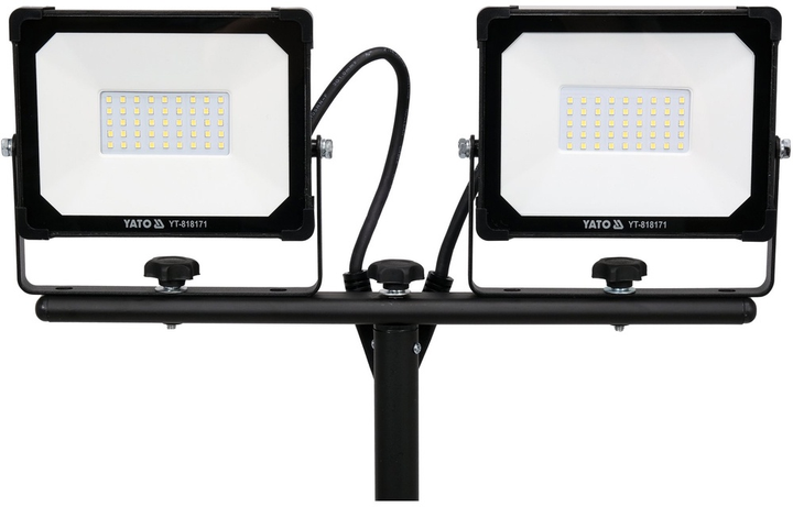 Reflektor YATO YT-818171 SMD LED ze stojakiem 2 x 30 W 5700 lm (5906083083648) - obraz 3