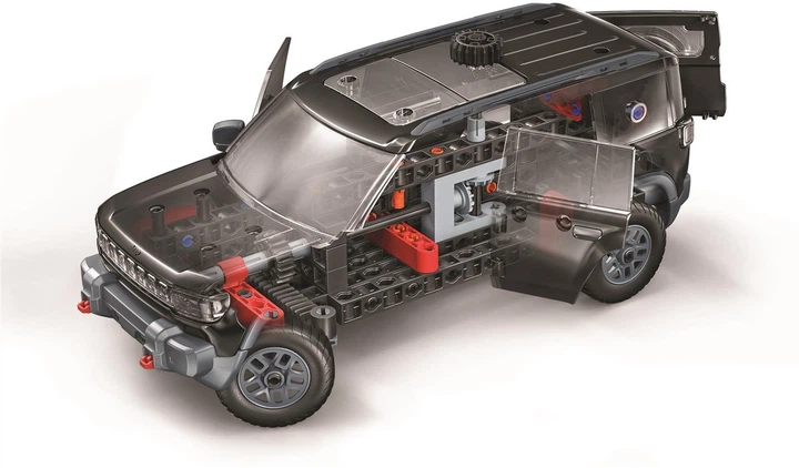 Klocki konstrukcyjne Clementoni Science & Games Mechanics Jeep Recon (8005125560967) - obraz 7