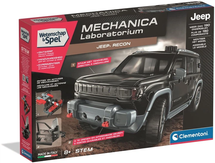 Klocki konstrukcyjne Clementoni Science & Games Mechanics Jeep Recon (8005125560967) - obraz 13