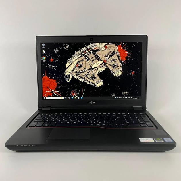 Мобільна робоча станція Б-класу Fujitsu Celsius H780 / 15.6" (1920x1080) IPS / Intel Core i7-8750H (6 (12) ядер по 2.2 - 4.1 GHz) / 16 GB DDR4 / 512 GB SSD / nVidia Quadro P600, 4 GB GDDR5, 128-bit / USB Type-C / WebCam / HDMI б/в - зображення 2
