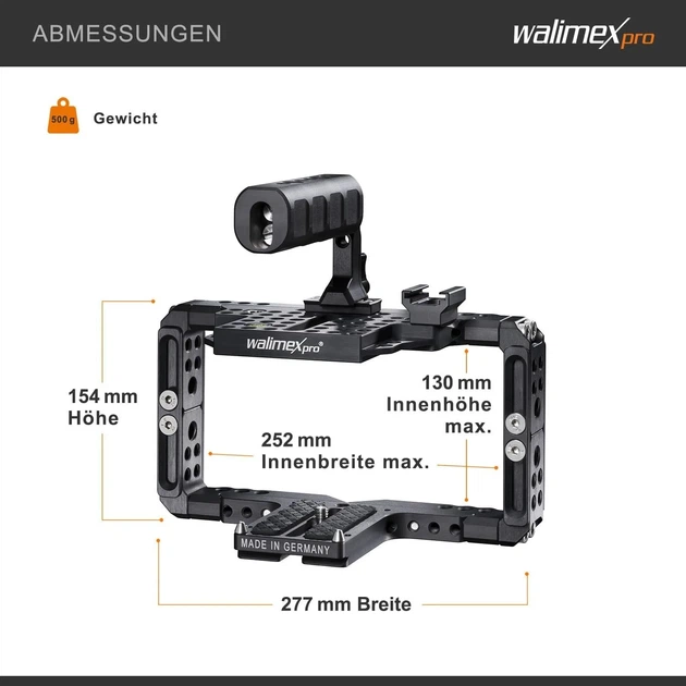 Универсальная рамка для камеры Walimex Pro 20984 Aptaris Black Б/В - изображение 2