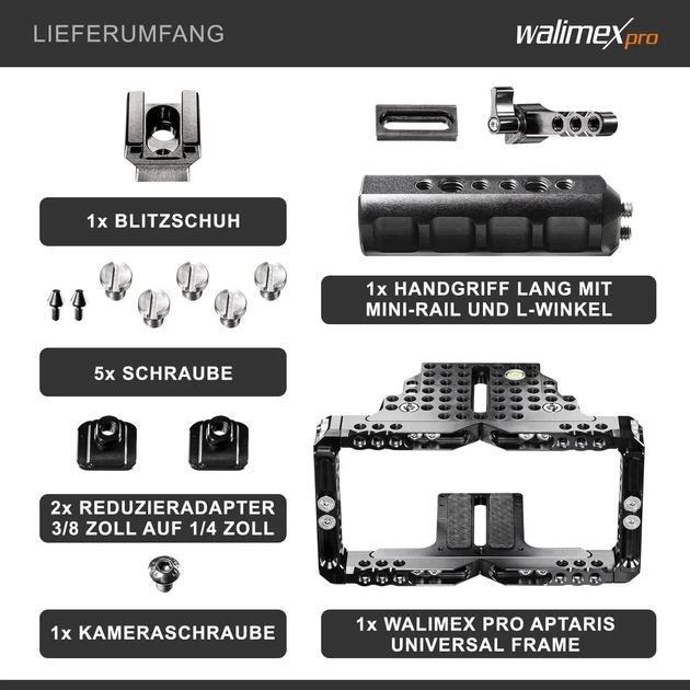 Универсальная рамка для камеры Walimex Pro 20984 Aptaris Black Б/В - изображение 4