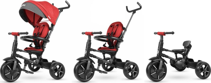 Rowerek trójkołowy Qplay Rito Star Czerwony 4536 (5061047480229) - obraz 5