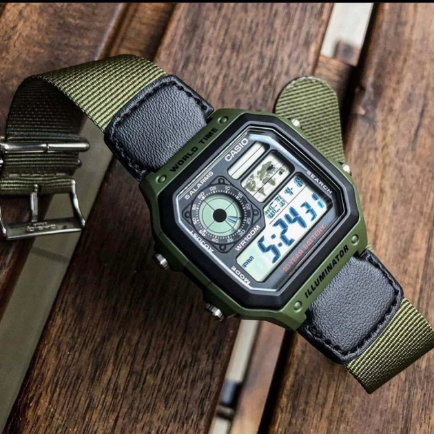 Мужские часы CASIO AE-1200WHB-3BVDF - изображение 8