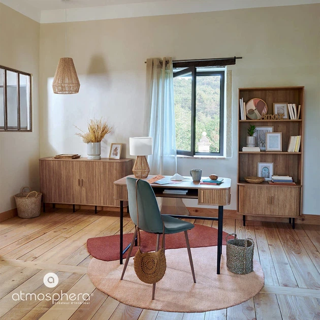 Regał na książki Atmosphera Colva 80 x 39.8 x 179.6 cm Brązowy (3560231550769)   - obraz 4