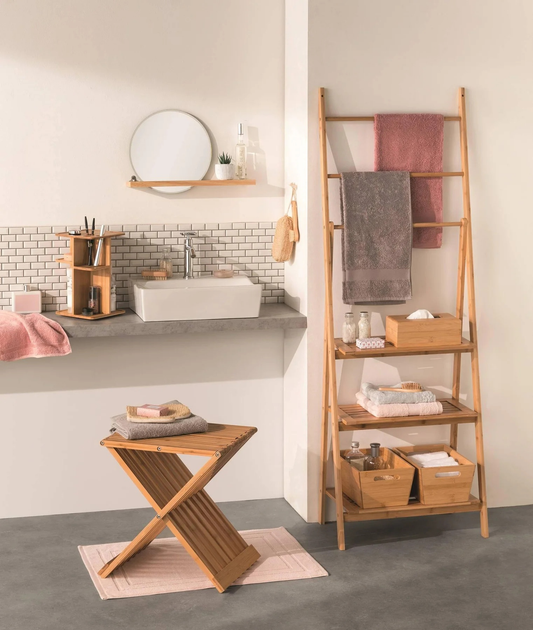 Бамбуковий табурет 5five Simply Smart Bambou складний Коричневий (3560234519565) - зображення 6